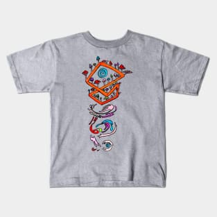 Mushroom Swirl Kids T-Shirt